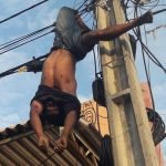 Ladrão de fios morre eletrocutado e corpo fica preso no poste na zona Sul de Fortaleza PLANTÃO POLICIAL