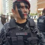 Laurice Sinara Moura Maia foi a primeira mulher a concluir o curso do Comando Tático Rural (Cotar), uma das unidades de elite da PM cearense PLANTÃO POLICIAL