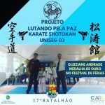 Aluna do Projeto Lutando pela Paz conquista medalha de ouro em competição de karatê HORA DO ESPORTE