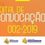 A Secretária de Educação, Ciência, Tecnologia e Inovação torna público o Edital de Convocação nº 02/2019, TEMA LIVRE