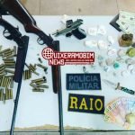 Equipes do Policiamento Ostensivo Geral e RAIO realizam apreensão de armas de fogo, drogas e munições SERTÃO CENTRAL