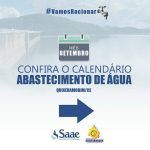 SAAE de Quixeramobim divulga o calendário de racionamento do mês de setembro QUIXERAMOBIM