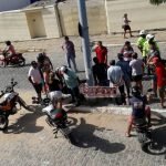 Casal sofre acidente de trânsito no centro de Quixeramobim QUIXERAMOBIM