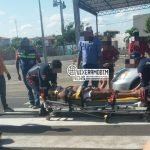 Duas jovem são socorrida ao hospital após uma colisão na CE-060 em Quixeramobim QUIXERAMOBIM