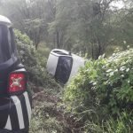 Homem rouba carro e capota o veículo durante a fuga em Quixadá QUIXADÁ