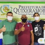 O Secretário de Esporte Idelbrando Rocha afimou parceria com representantes da Liga Quixeramobinense de Desporto HORA DO ESPORTE