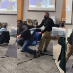 Pai é retirado à força por segurança de escola por se recusar a usar máscara TEMA LIVRE