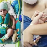 Bebê que nasceu de 5 meses, 600 g e 29 cm, completa um ano e volta à maternidade para comemoração, em Fortaleza TEMA LIVRE