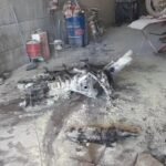 Motocicleta pega fogo, explode e deixa três homens feridos com queimaduras em oficina no Ceará TEMA LIVRE