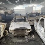 Incêndio em oficina atinge 14 veículos em Limoeiro do Norte TEMA LIVRE