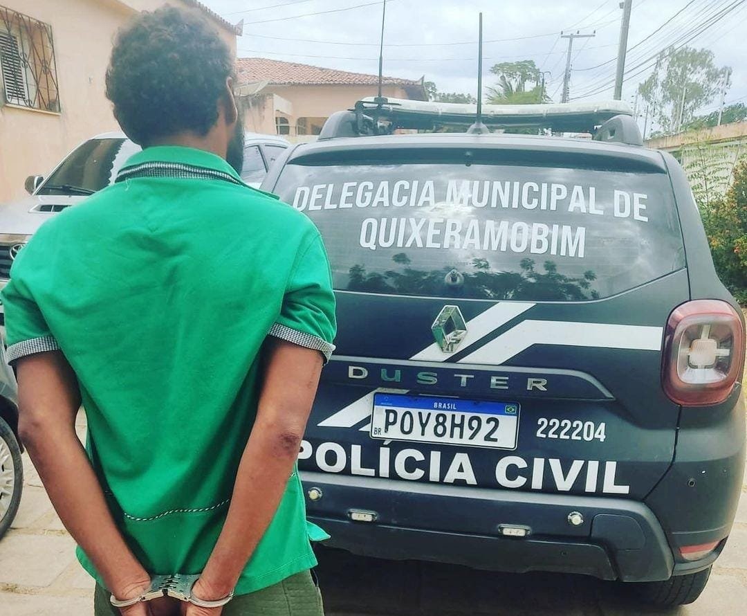 Homem é Preso Em Flagrante Após Agredir Sua Esposa Em Frente à Delegacia De Quixeramobim 8132