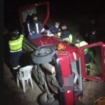 Incidente na Zona Rural de Quixeramobim: Carro capota após condutor perder controle na tarde de quarta-feira (06) QUIXERAMOBIM