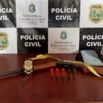 Suspeito de ameaçar o próprio filho é preso pela PCCE em posse de arma em Quixeramobim QUIXERAMOBIM