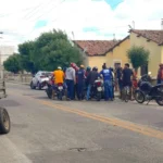 Grave acidente de trânsito em Quixadá deixa motociclista inconsciente QUIXADÁ