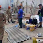 Acidente de trabalho deixa dois feridos em antigo prédio da cooperativa em Quixadá