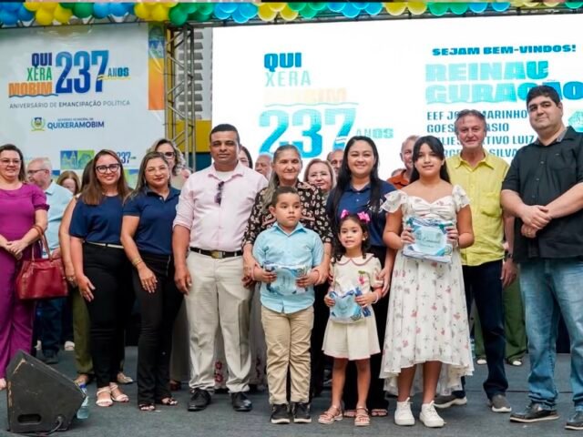 Prefeitura reinaugura escola e ginásio poliesportivo na comunidade de Uruquê, em Quixeramobim