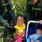 Menina passa a noite abraçada ao irmão bebê em área de mata na Colômbia até serem resgatados pela polícia